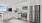 large kitchen with bright lighting