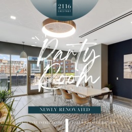 Our newly renovated Party Room Our newly renovated Party Room is the perfect place to host your next event!