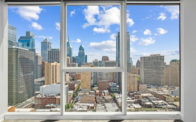 Find your perfect fit at 2116 Chestnut a view of a city from a window