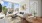 bright living room with city views